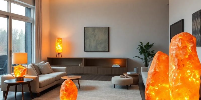 Grote zoutlampen in een ruime kamer: wat werkt en wat niet